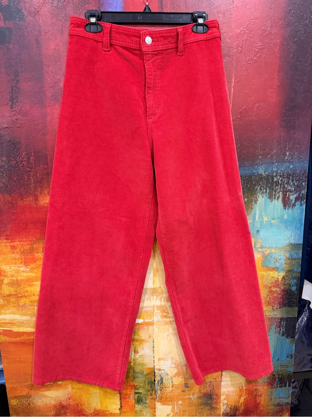 Universal Thread Men's Wide-Leg Corduroy Pants in Red